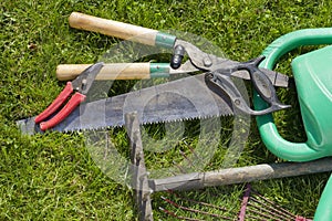 Used Ã¢â¬â¹Ã¢â¬â¹old garden tools background